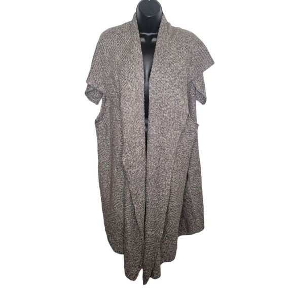 Valetta drape open front cardigan sweater vest size L/XL - Picture 1 of 7